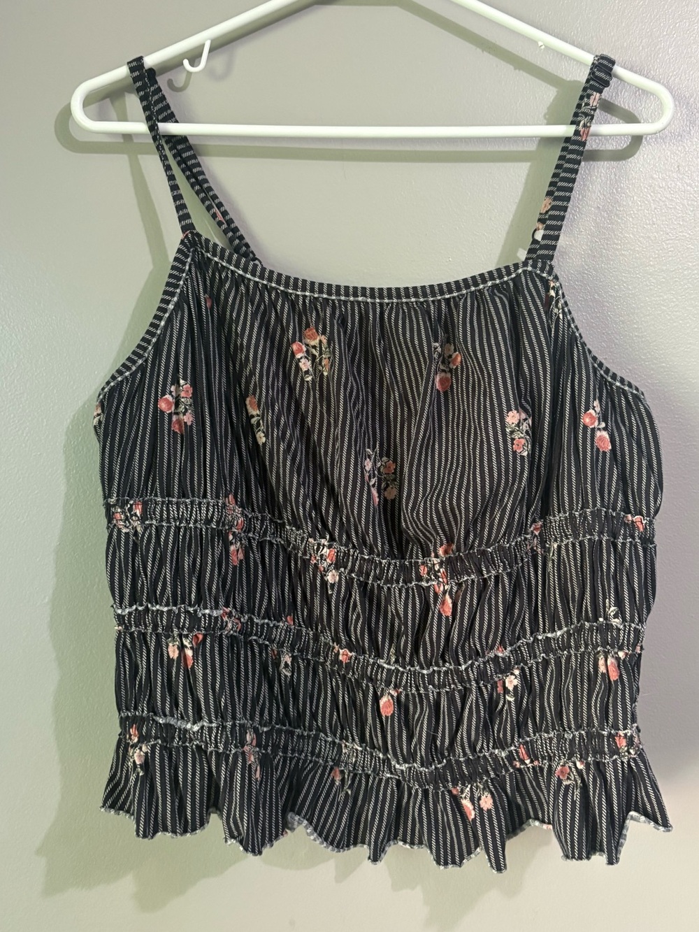 Torrid Festi Smocked Crop Tank